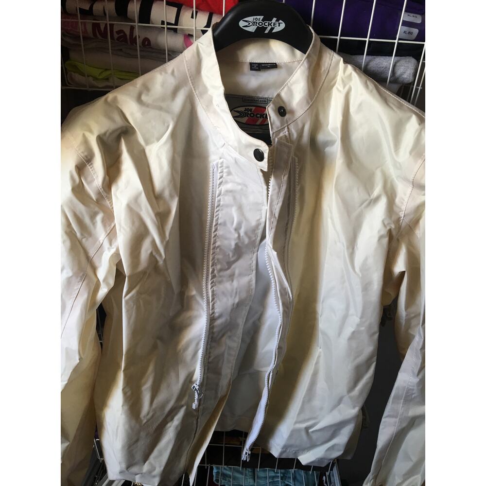 Joe Rocket Motorcycle Jacket Women Lg White/Gray Sparkly - Picture 6 of 10